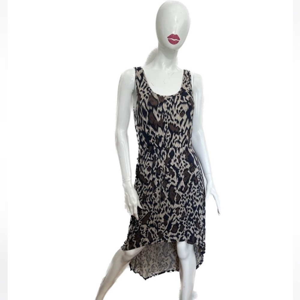 *Speed Control New York Animal Print High Low Dress Size L